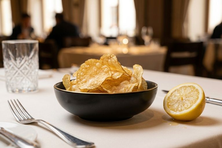 Crujiente perfección en cada lámina